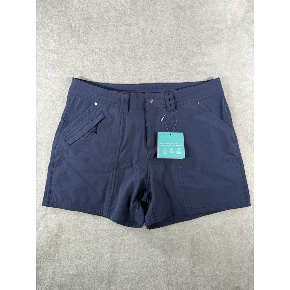 Willit Shorts Women's 8 Blue Nylon Spandex Cargo‎ Hiking NWT
